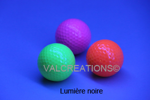 balle de Mini golf blacklight* fluo