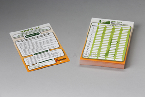 cartons de score pour jeu de Mini golf